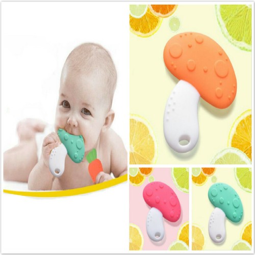 baby mushroom teether